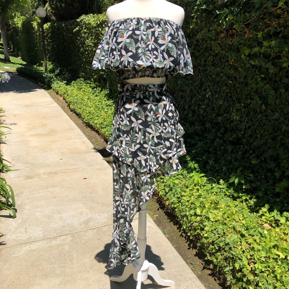 NWT LF Seek The Label Floral Two-piece Set Dress